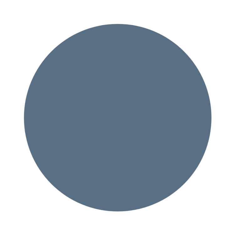 Tischplatte Oval / Kreisförmig Nebelblau, 1400 mm x 1400 mm x 19 mm, Kante Nebelblau