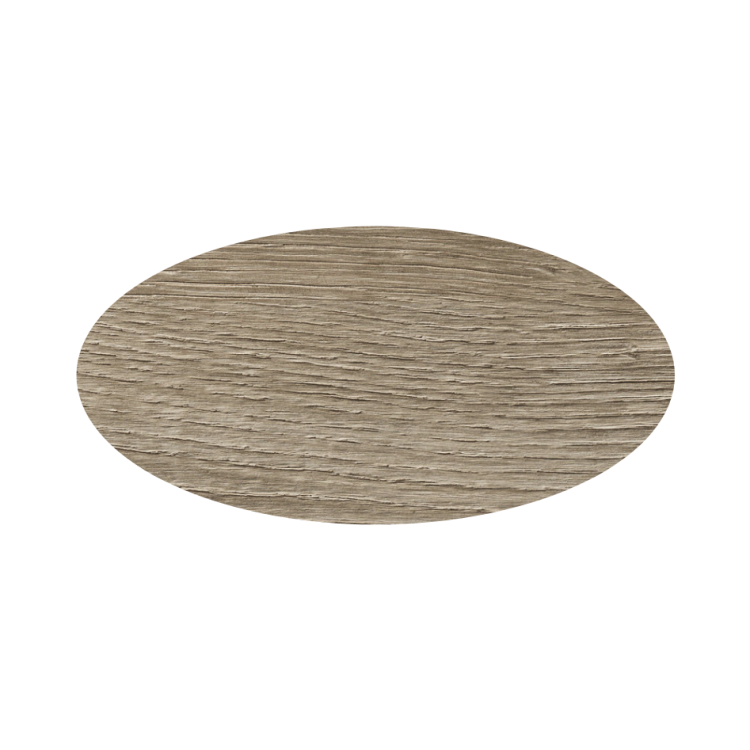 Tischplatte Oval / Kreisförmig Eiche Evoke Fossil, 2000 mm x 1000 mm x 25 mm, Kante Eiche Evoke Fos